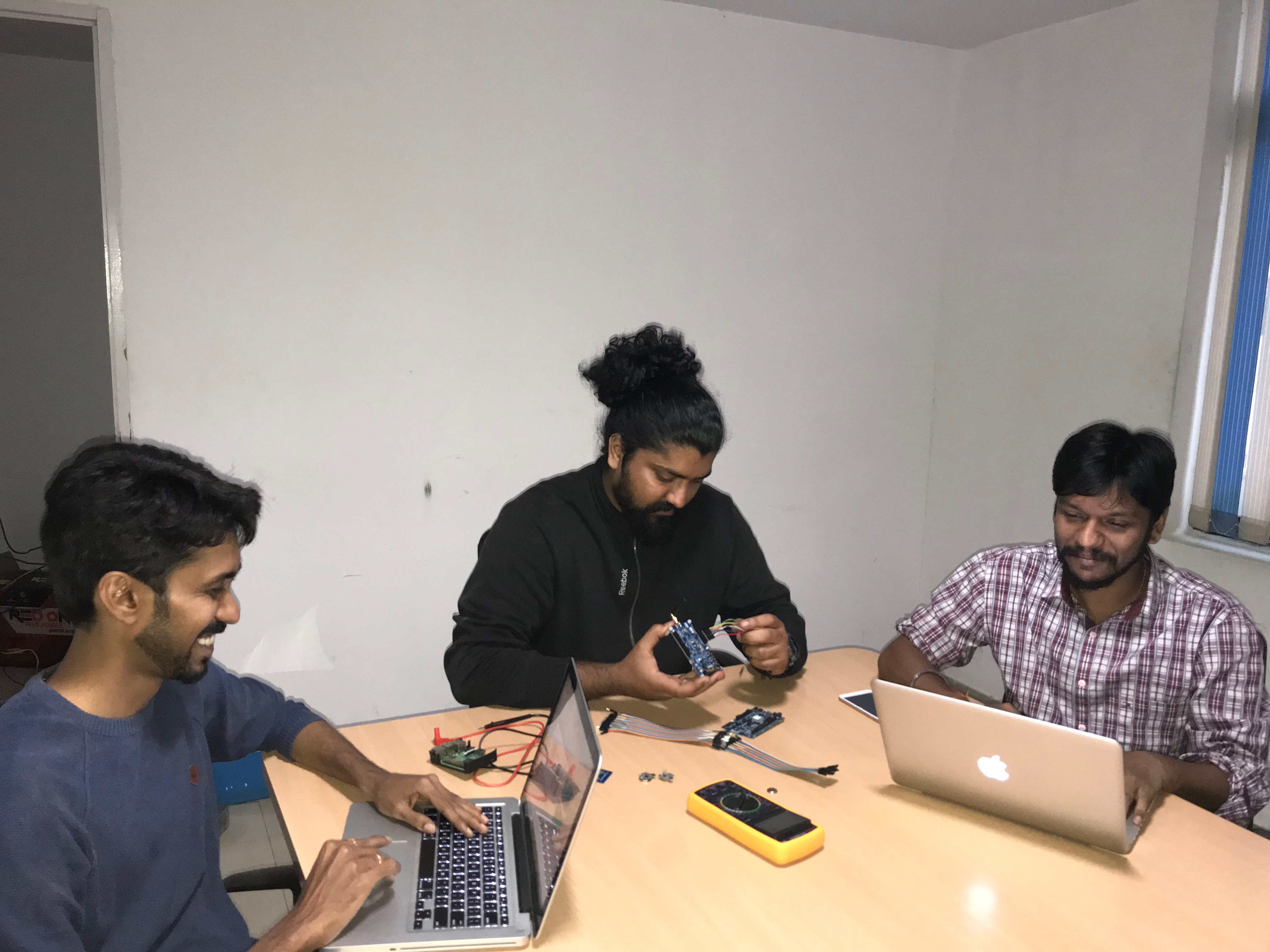 IoT project session with Sibin Santhosh and Murali