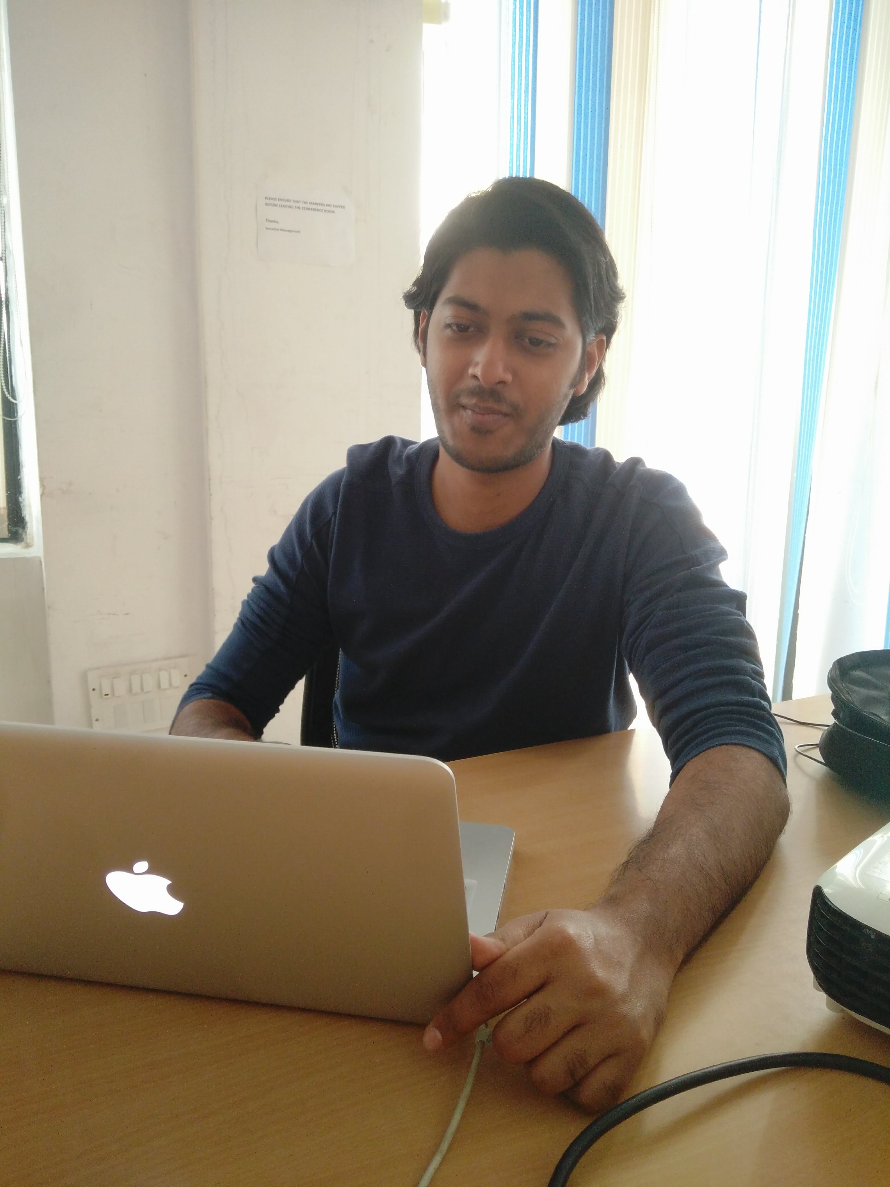 Team collaboration with developer Srinivas